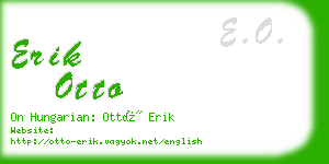 erik otto business card